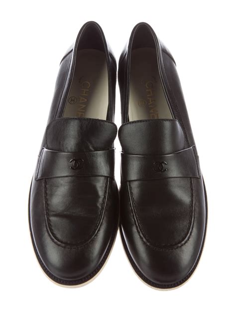 chanel leather loafers|Chanel loafers for women.